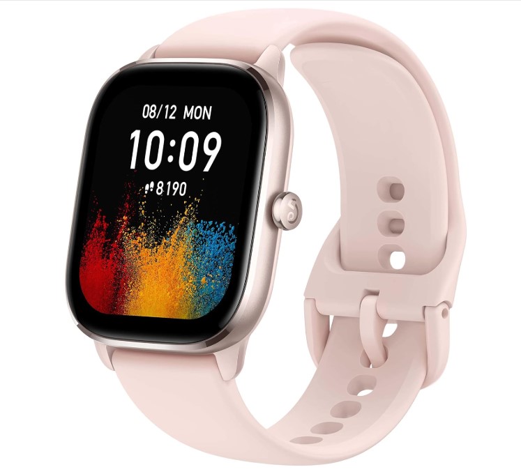 Amazfit GTS 4 Mini reloj inteligente para mujeres y hombres, Alexa integrado, GPS, más de 120 modos deportivos, duración de la batería de 15 días, monitor de oxígeno en sangre de frecuencia cardíaca,