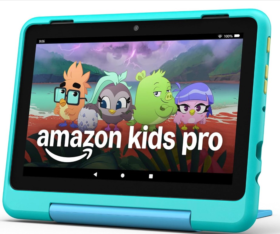 Nueva tableta Amazon Fire HD 8 Kids Pro, de 6 a 12 años. Pantalla HD brillante de 8", incluye contenido sin publicidad, controles parentales, batería de 13 horas, funda delgada para niños mayores, 32 GB, Discovery (lanzamiento en 2024).