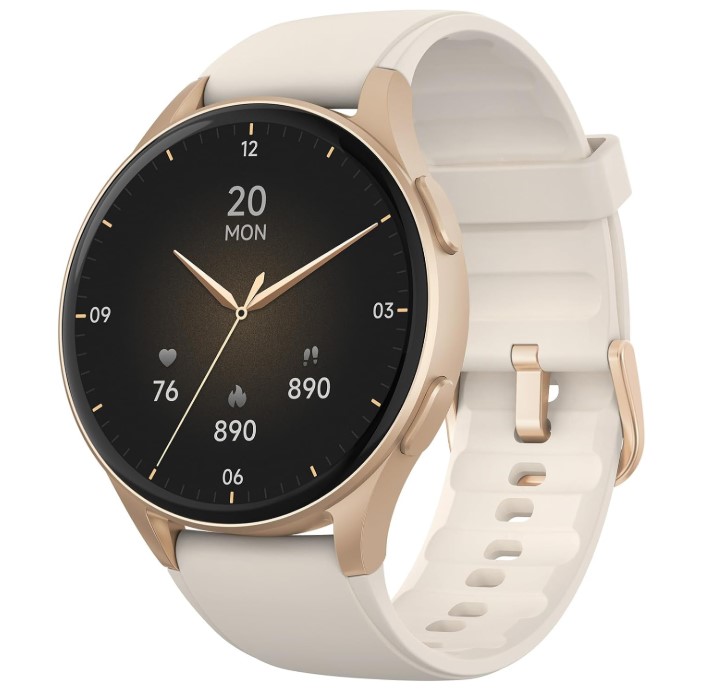 Reloj inteligente, Alexa incorporado, GPS, VO2 Max, HRV, oxígeno en sangre, monitoreo del sueño, salud de la mujer, recordatorios personalizados, seguimiento deportivo, AMOLED de 1.32 pulgadas,