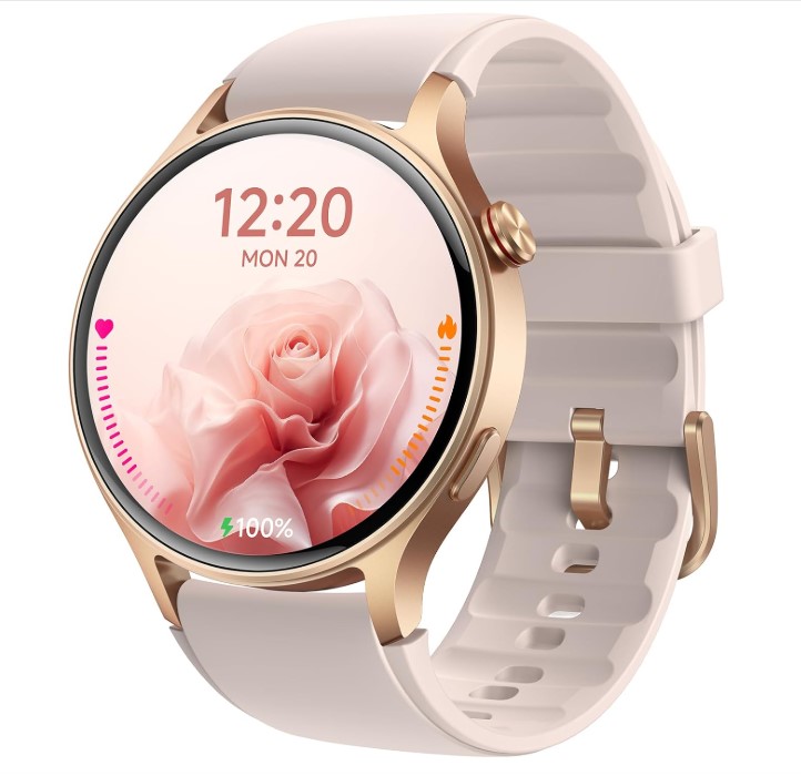 Reloj inteligente aeac para mujer, pantalla AMOLED ultranítida, monitor de actividad con frecuencia cardíaca, sueño y SpO2, compatible con iPhone, Samsung y Android, con más de 110 modos deportivos, resistente al agua.