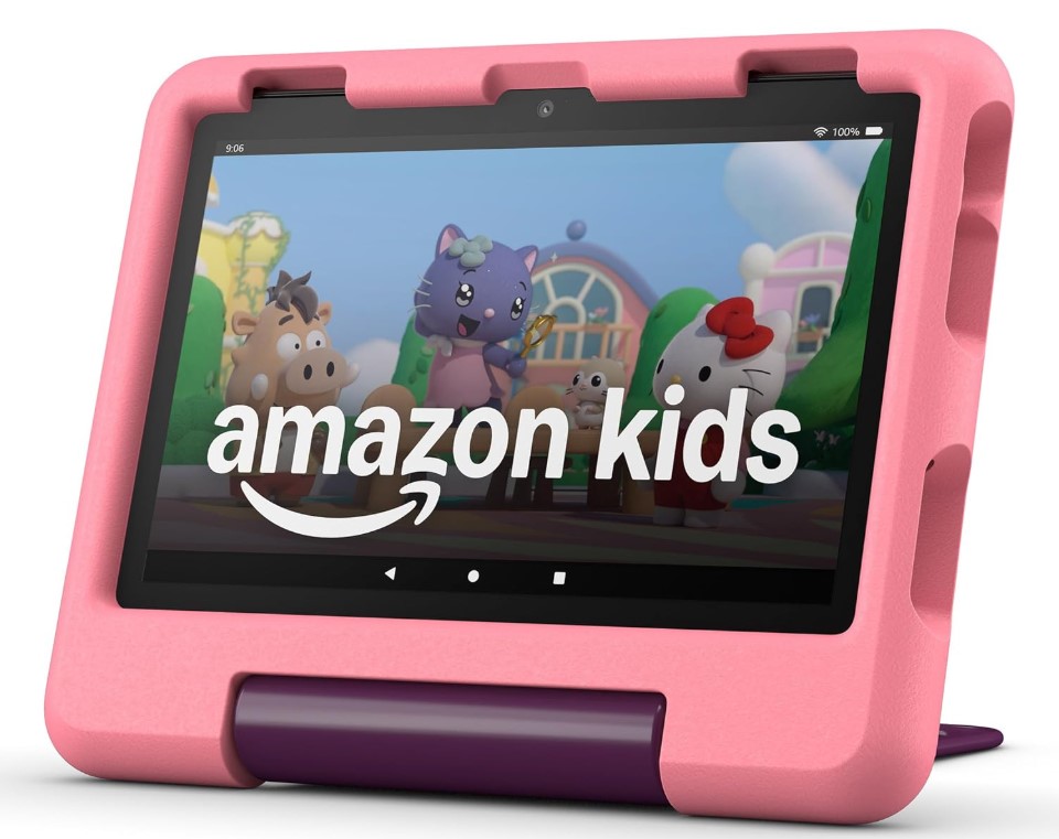 Nueva tableta Amazon Fire HD 8 Kids, de 3 a 7 años. Con una brillante pantalla HD de 8". Incluye contenido exclusivo sin publicidad, controles parentales y 13 horas de batería. 32 GB, Disney Princess (lanzamiento en 2024).